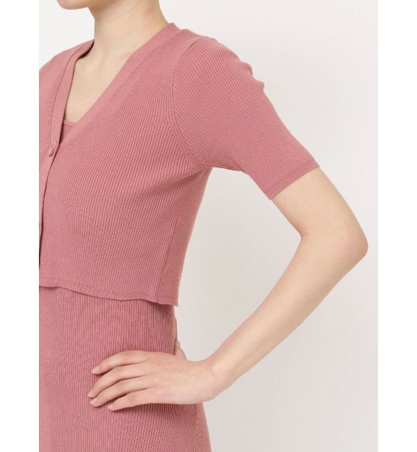 RESEXXY「五分袖ショートカーディガン【セットアップ着用可能】」|カーディガン|