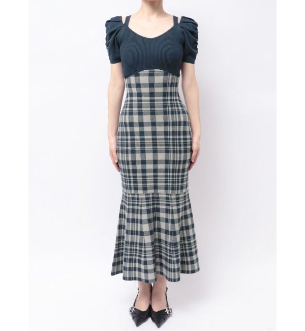 RESEXXY「ショルダーオープンマーメイドニットワンピース」|ワンピース|