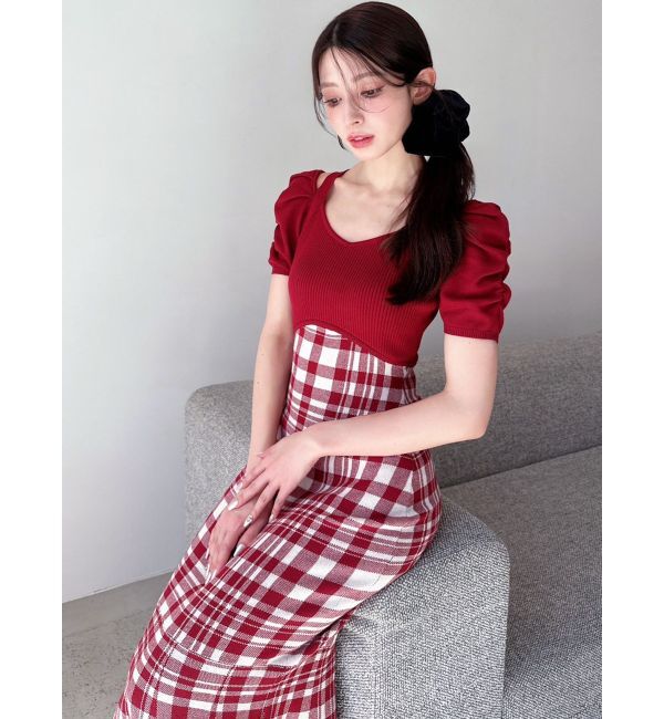 RESEXXY「ショルダーオープンマーメイドニットワンピース」|ワンピース|