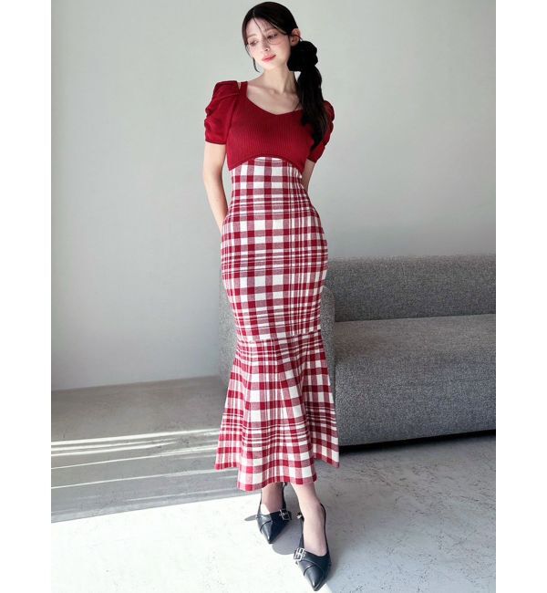 RESEXXY「ショルダーオープンマーメイドニットワンピース」|ワンピース|