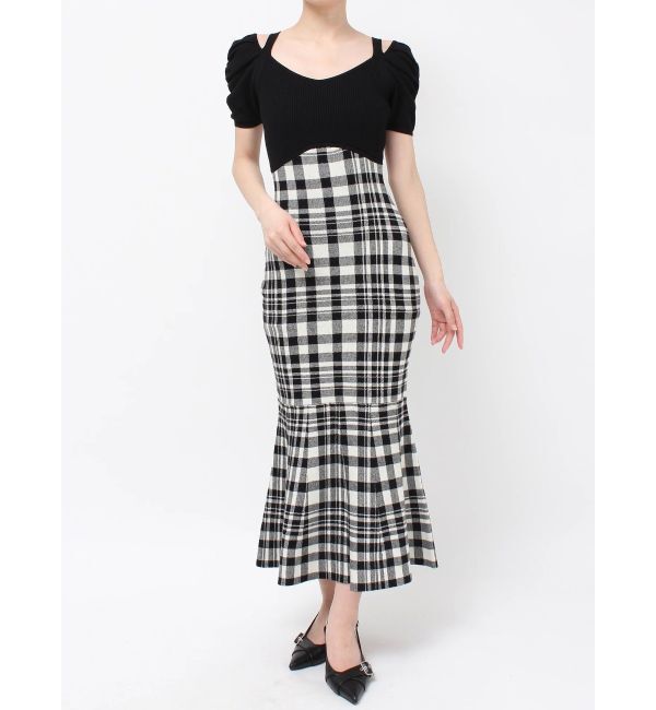 RESEXXY「ショルダーオープンマーメイドニットワンピース」|ワンピース|