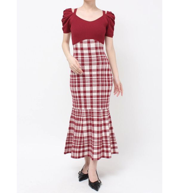 RESEXXY「ショルダーオープンマーメイドニットワンピース」|ワンピース|