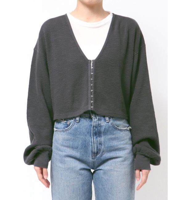 Ungrid「ハニカムショートカーディガン」|カーディガン|