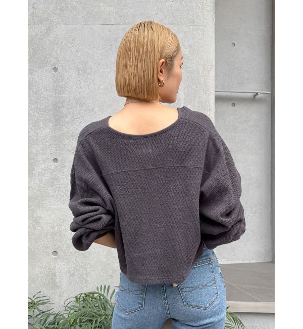 Ungrid「ハニカムショートカーディガン」|カーディガン|