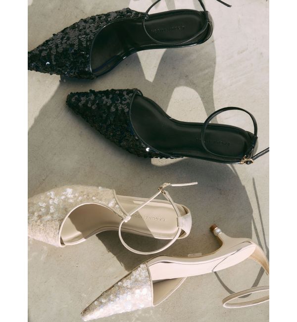 LAGUNAMOON「LADYスパンコールパンプス」|パンプス|