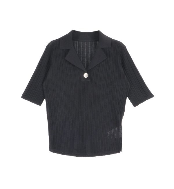 LAGUNAMOON「シアーカラーネックシニットプルオーバー」|ニット・セーター|