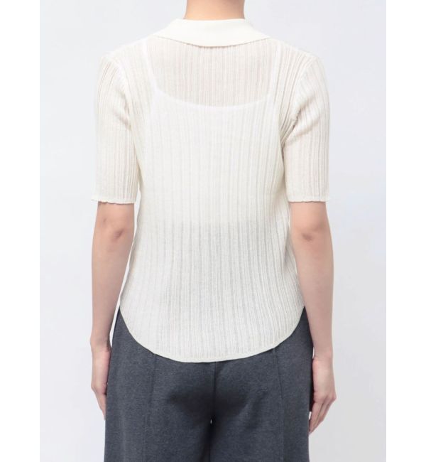 LAGUNAMOON「シアーカラーネックシニットプルオーバー」|ニット・セーター|