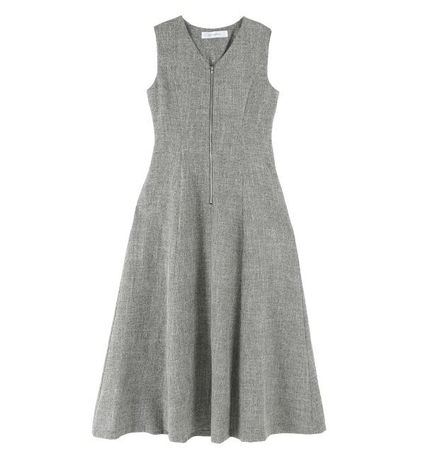 LAGUNAMOON「【追加生産】フロントZIPミックスカラーワンピース」|ワンピース|ブラック