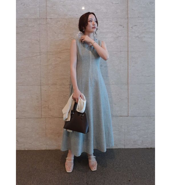 LAGUNAMOON「【追加生産】フロントZIPミックスカラーワンピース」|ワンピース|