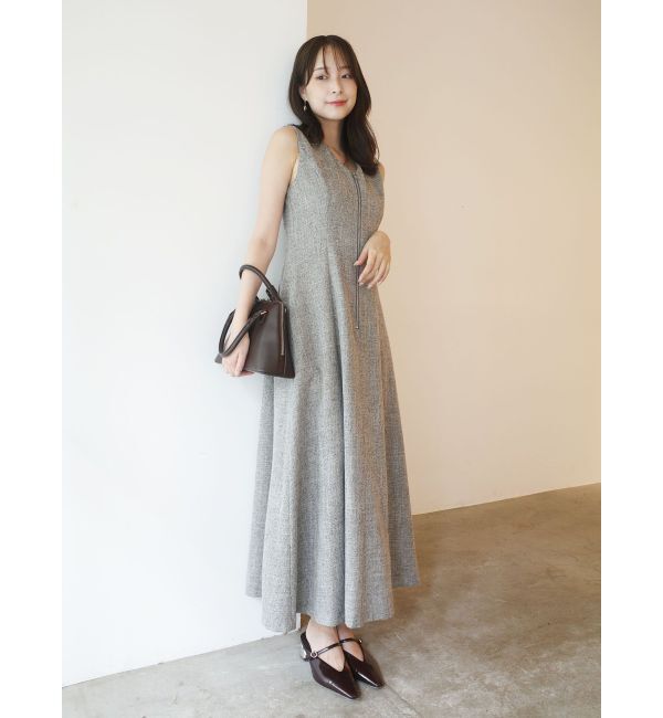 LAGUNAMOON「【追加生産】フロントZIPミックスカラーワンピース」|ワンピース|