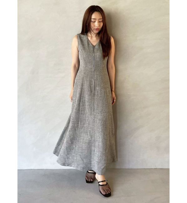 LAGUNAMOON「【追加生産】フロントZIPミックスカラーワンピース」|ワンピース|