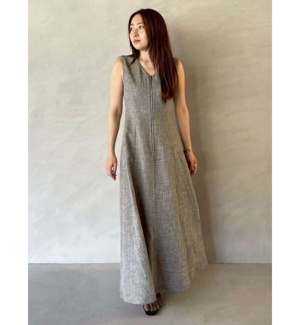 LAGUNAMOON「【追加生産】フロントZIPミックスカラーワンピース」|ワンピース|