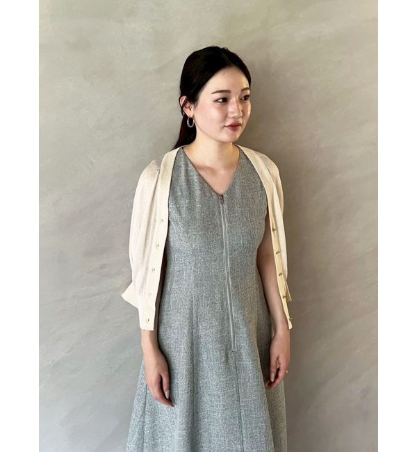 LAGUNAMOON「【追加生産】フロントZIPミックスカラーワンピース」|ワンピース|