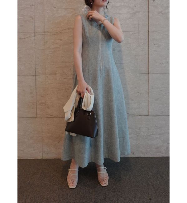 LAGUNAMOON「【追加生産】フロントZIPミックスカラーワンピース」|ワンピース|