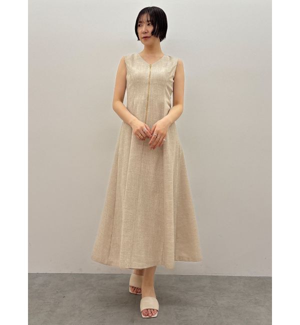 LAGUNAMOON「【追加生産】フロントZIPミックスカラーワンピース」|ワンピース|