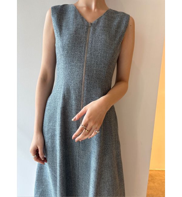 LAGUNAMOON「【追加生産】フロントZIPミックスカラーワンピース」|ワンピース|