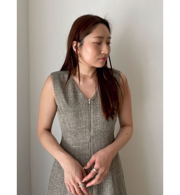 LAGUNAMOON「【追加生産】フロントZIPミックスカラーワンピース」|ワンピース|