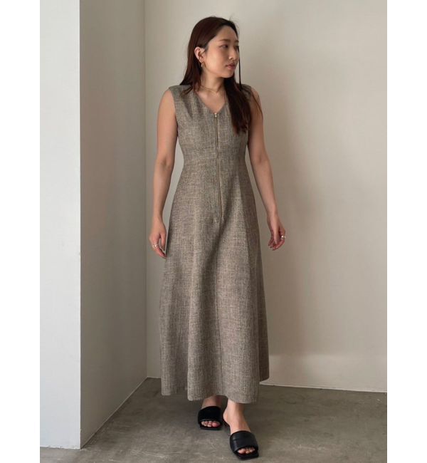 LAGUNAMOON「【追加生産】フロントZIPミックスカラーワンピース」|ワンピース|