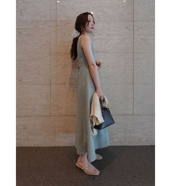 LAGUNAMOON「【追加生産】フロントZIPミックスカラーワンピース」|ワンピース|