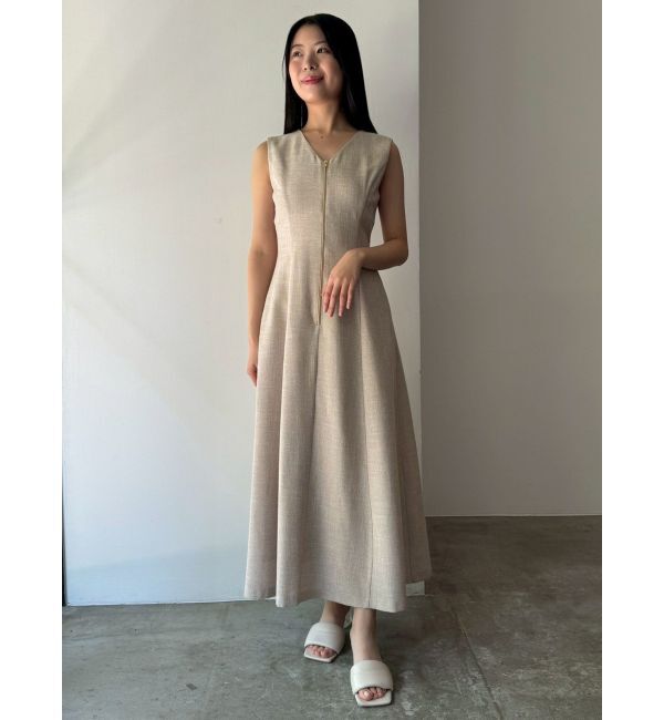 LAGUNAMOON「【追加生産】フロントZIPミックスカラーワンピース」|ワンピース|