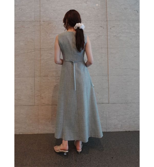 LAGUNAMOON「【追加生産】フロントZIPミックスカラーワンピース」|ワンピース|