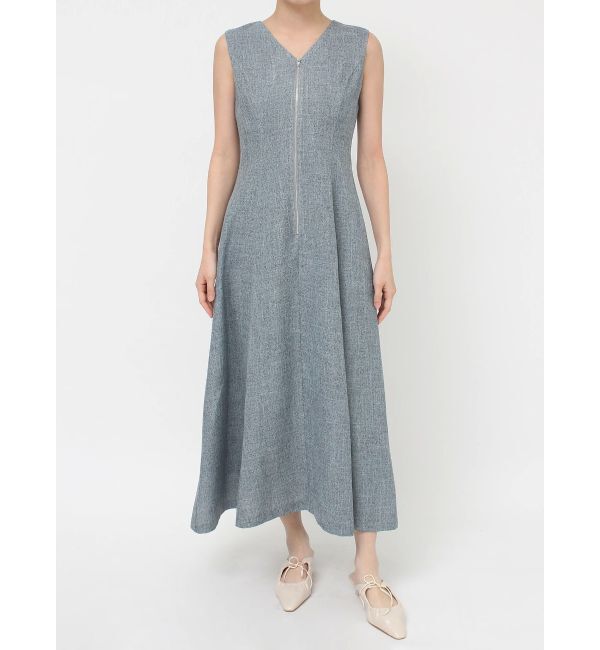 LAGUNAMOON「【追加生産】フロントZIPミックスカラーワンピース」|ワンピース|