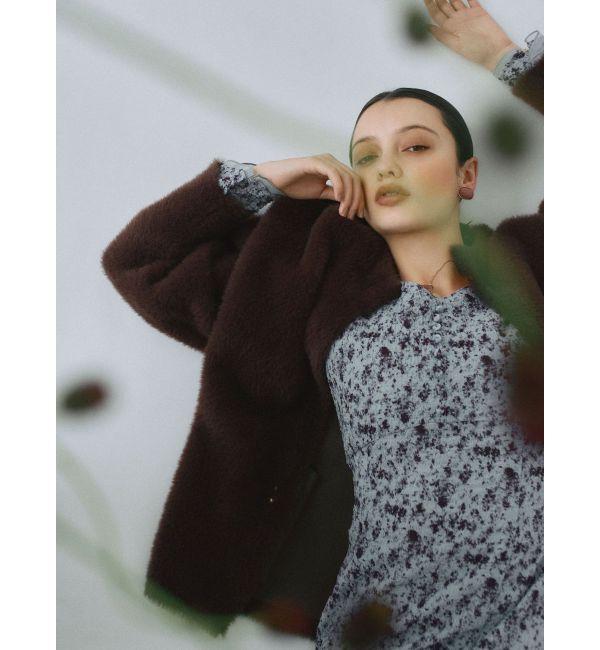 LAGUNAMOON「ヴィンテージフラワーフレアスリーブワンピース」|ワンピース|