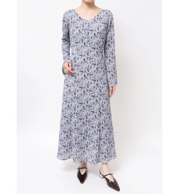 LAGUNAMOON「ヴィンテージフラワーフレアスリーブワンピース」|ワンピース|