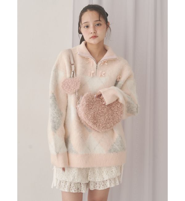 merry jenny「fluffy heart bag」|ショルダー・メッセンジャー|