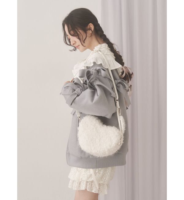 merry jenny「fluffy heart bag」|ショルダー・メッセンジャー|