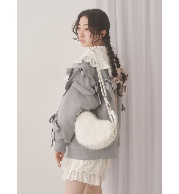 merry jenny「fluffy heart bag」|ショルダー・メッセンジャー|