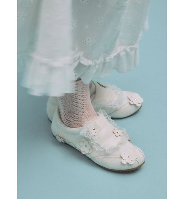 merry jenny「お花いっぱいフラットスニーカー」|スニーカー|