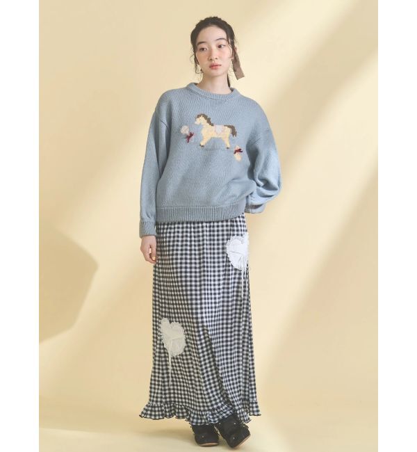 merry jenny「お花いっぱいフラットスニーカー」|スニーカー|