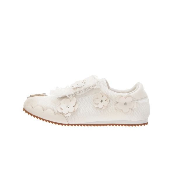 merry jenny「お花いっぱいフラットスニーカー」|スニーカー|