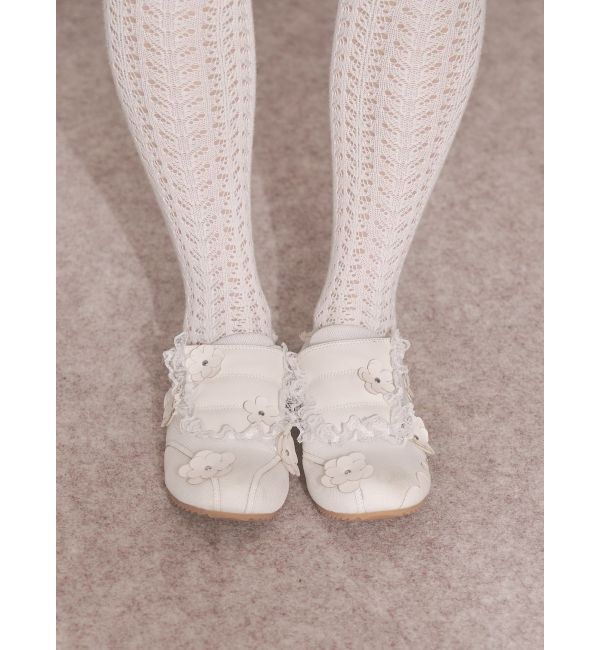 merry jenny「お花いっぱいフラットスニーカー」|スニーカー|