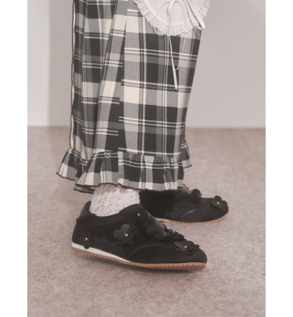 merry jenny「お花いっぱいフラットスニーカー」|スニーカー|