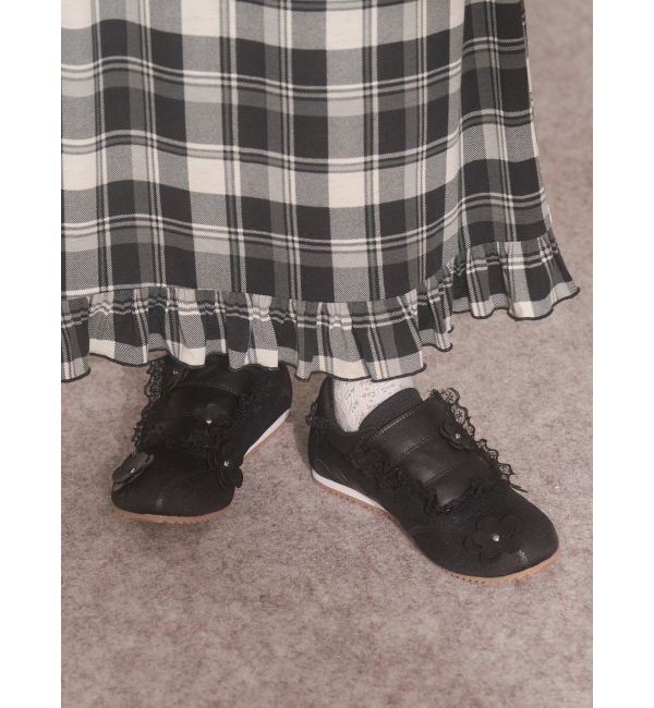 merry jenny「お花いっぱいフラットスニーカー」|スニーカー|