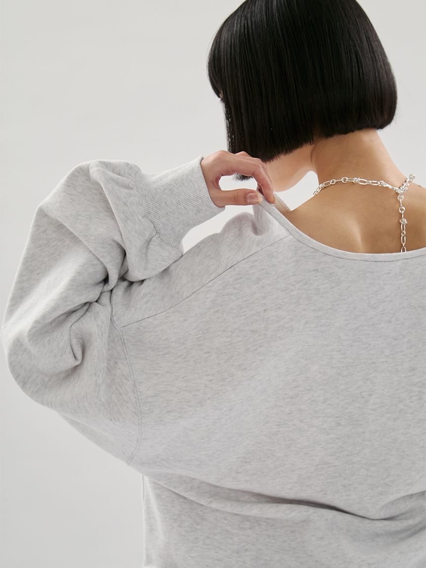 emmi atelier「Vネックスウェットプルオーバー【セットアップ対応】」|Tシャツ・カットソー|