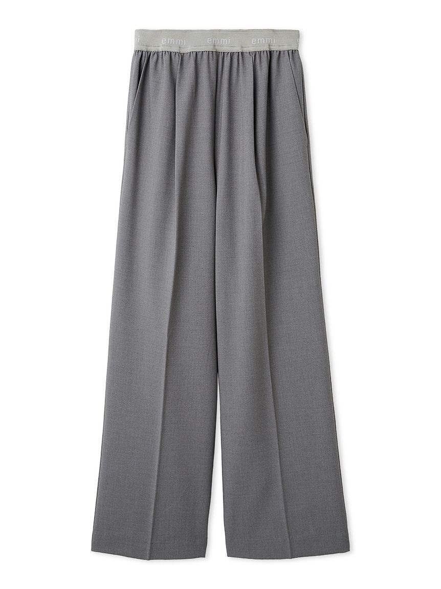 emmi atelier「emmiロゴゴムジャガードイージーパンツ」|チノ|