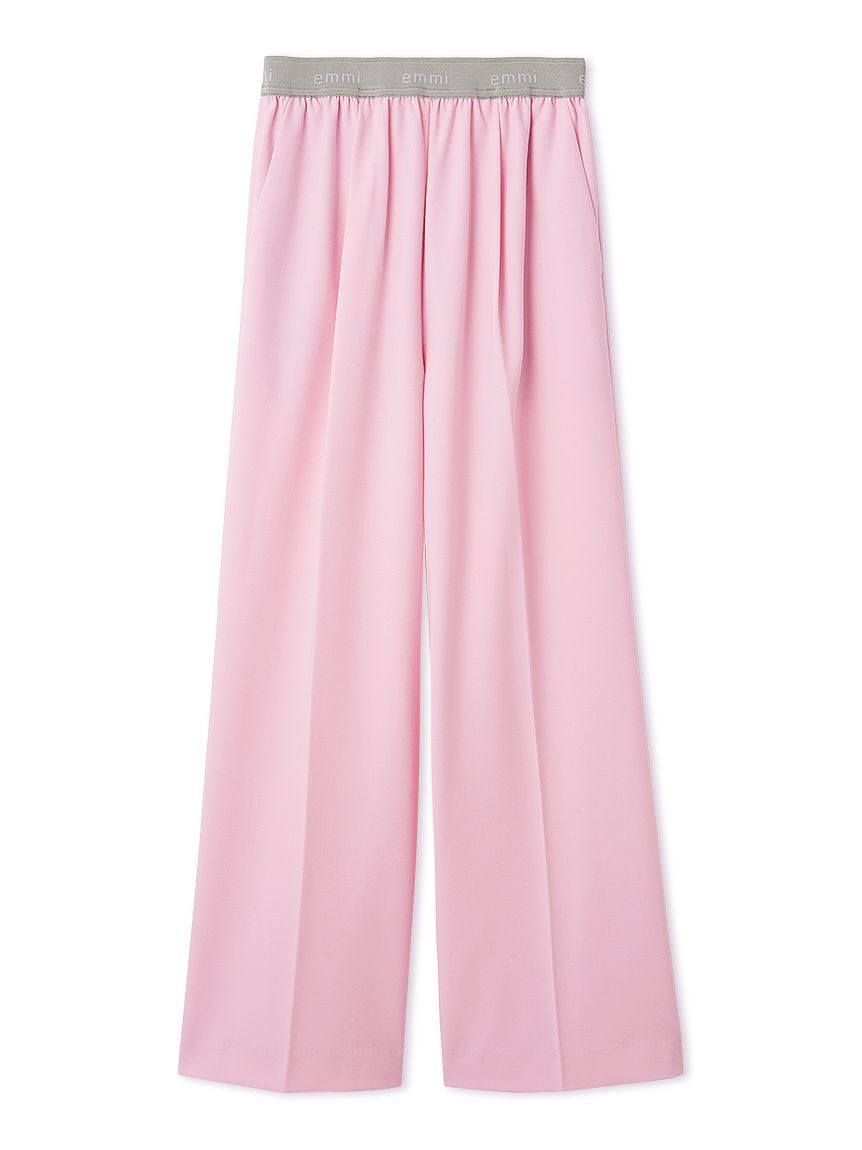 emmi atelier「emmiロゴゴムジャガードイージーパンツ」|チノ|