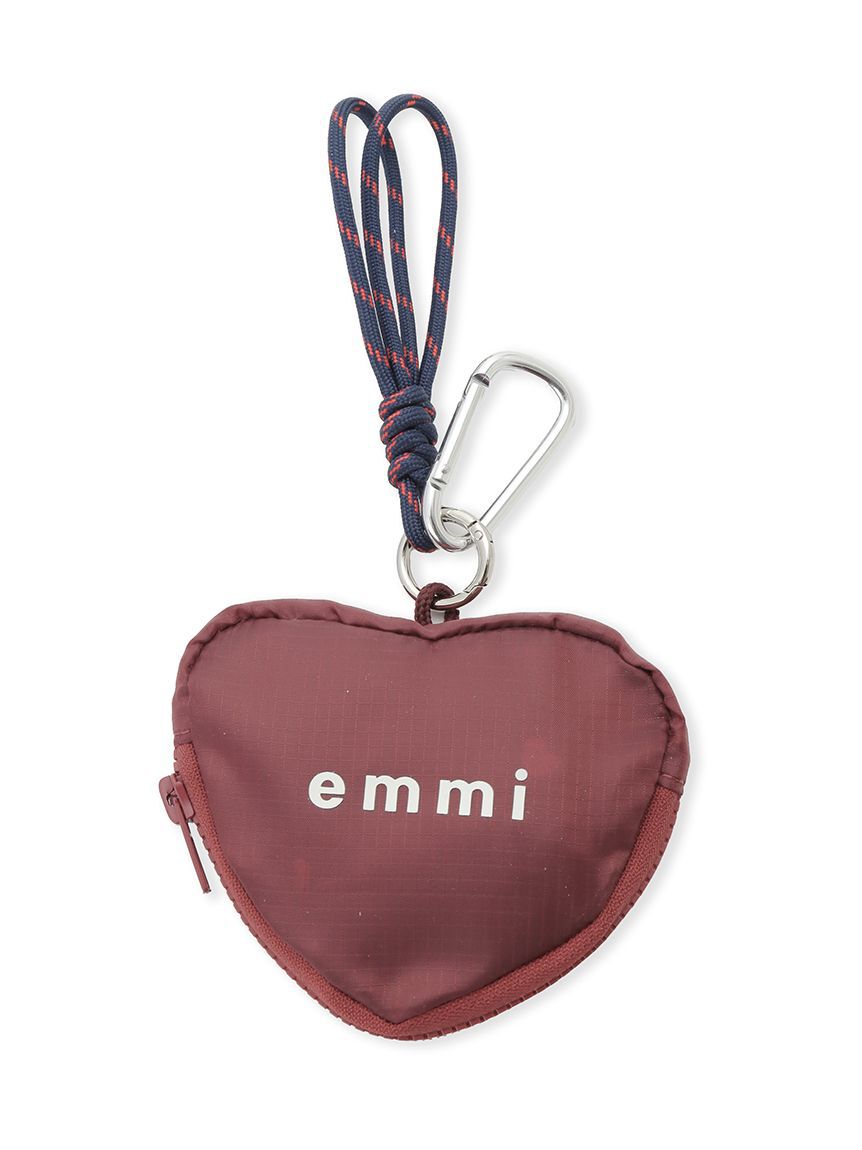 emmi atelier「【HEART】 プリントハートチャーム付きエコバッグ」|エコバッグ|