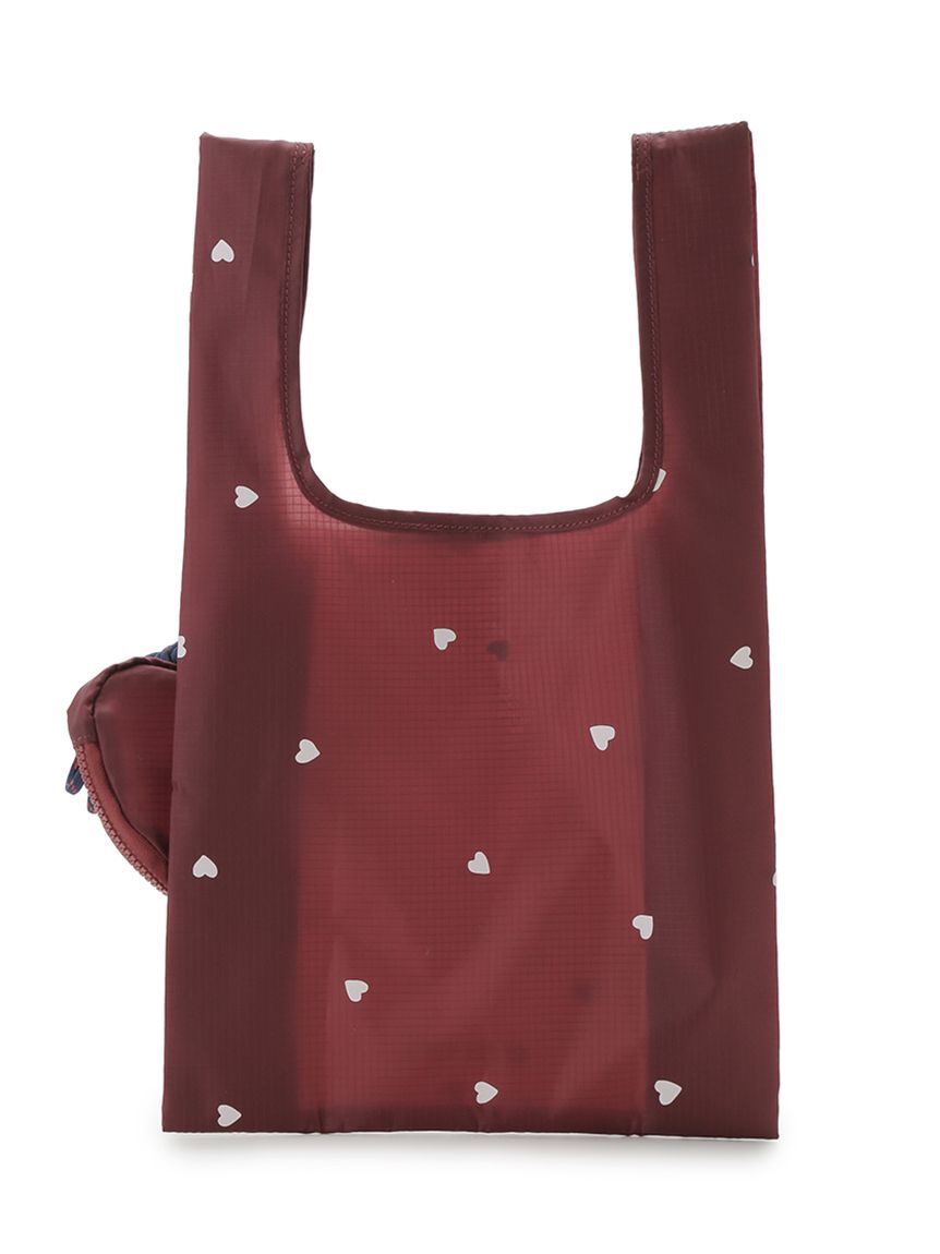 emmi atelier「【HEART】 プリントハートチャーム付きエコバッグ」|エコバッグ|