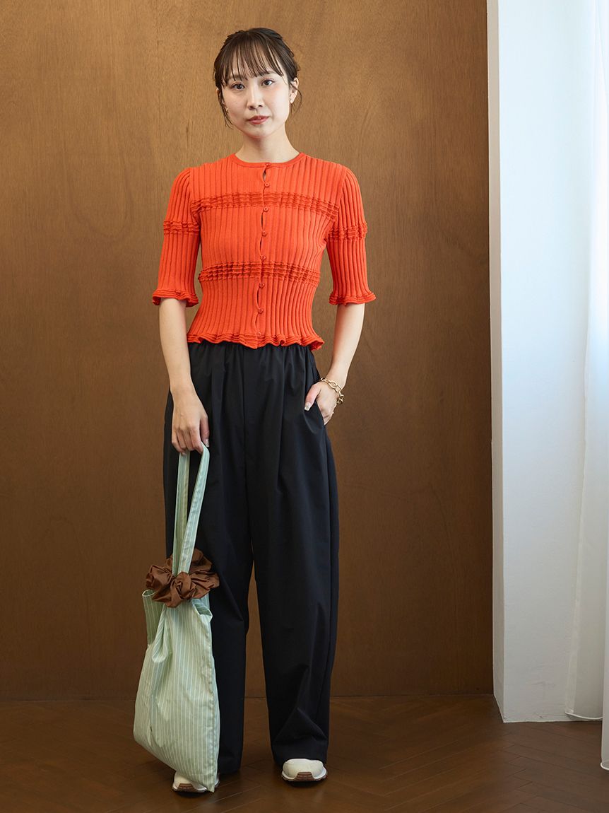 emmi atelier「【Movique】アクティブイージーパンツ/撥水/UVカット/接触冷感」|チノ|