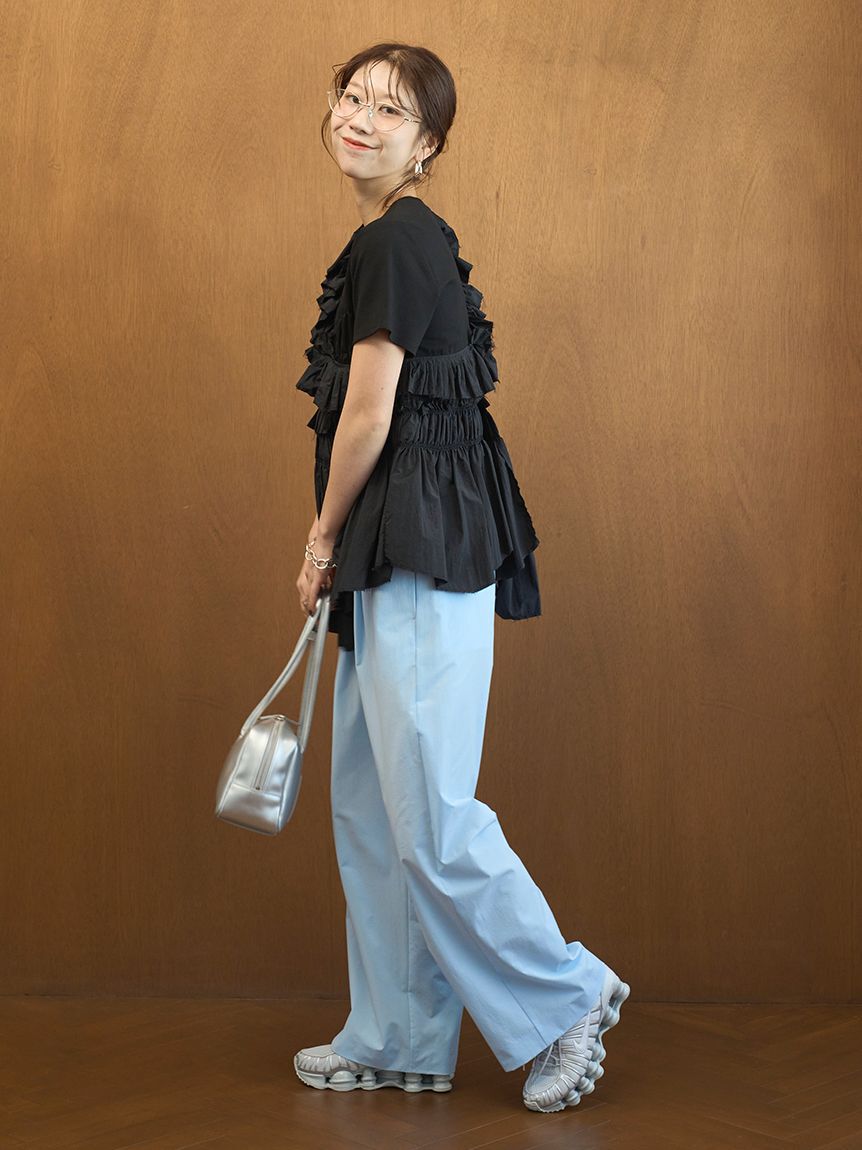 emmi atelier「【Movique】アクティブイージーパンツ/撥水/UVカット/接触冷感」|チノ|