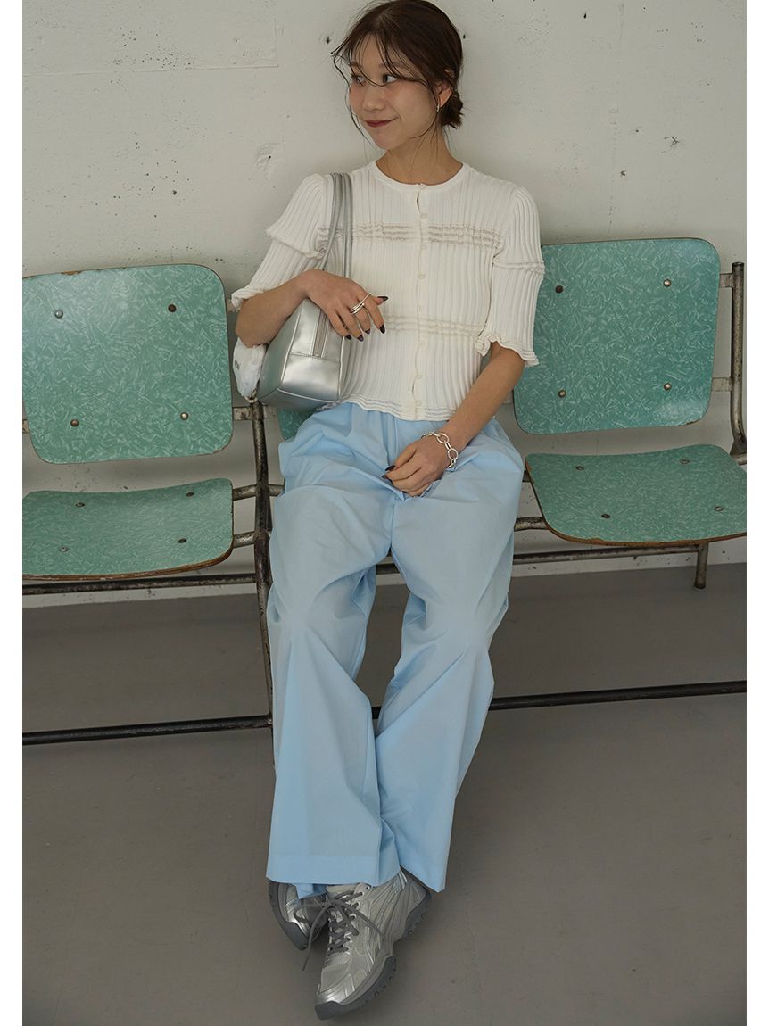 emmi atelier「【Movique】アクティブイージーパンツ/撥水/UVカット/接触冷感」|チノ|