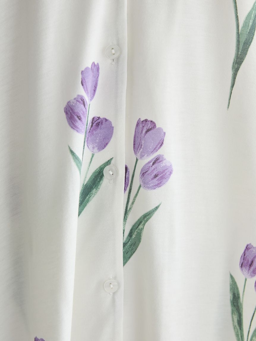 gelato pique「チューリップ柄シャツ」|ルームウェア|