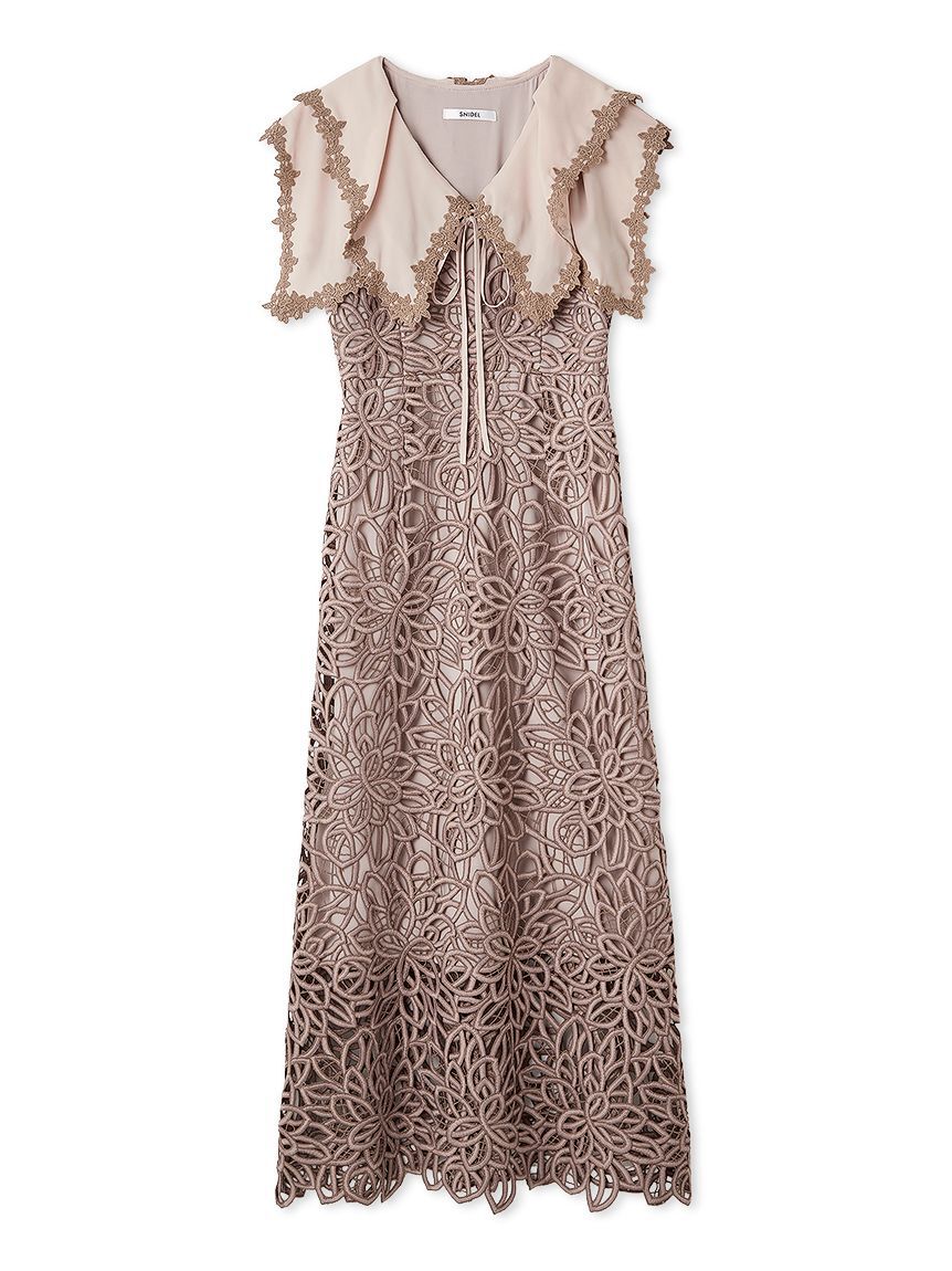 SNIDEL「ラッフルフリルレースワンピース」|ワンピース|