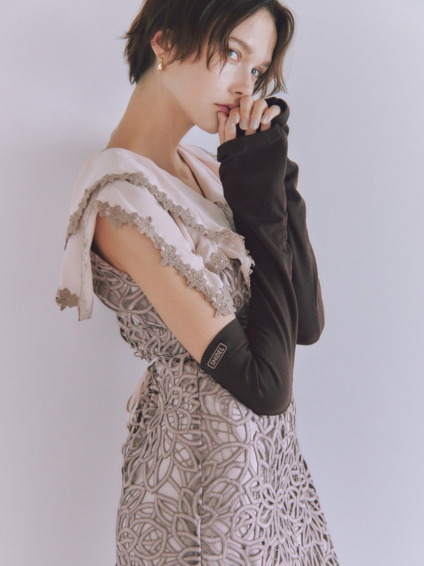 SNIDEL「ラッフルフリルレースワンピース」|ワンピース|