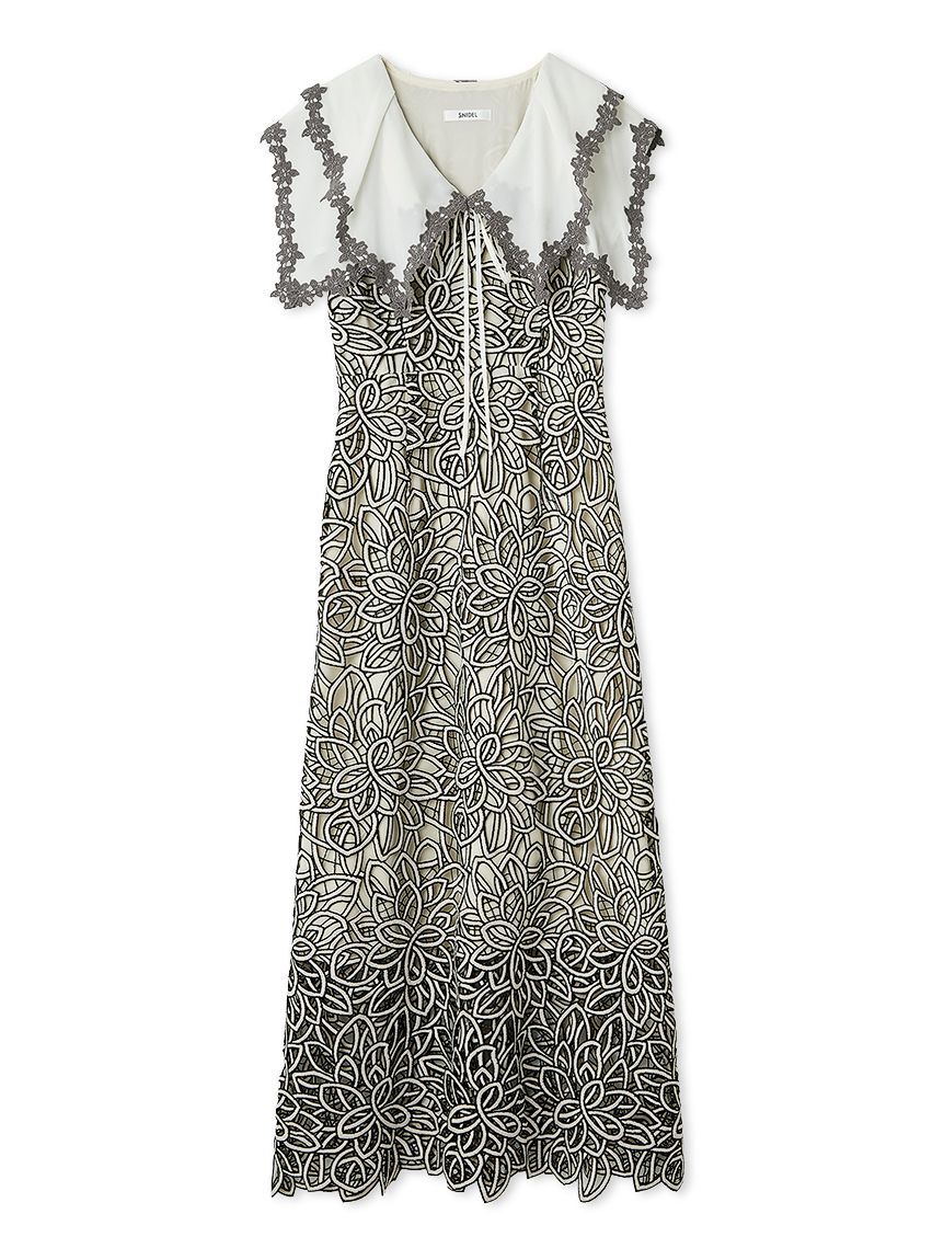 SNIDEL「ラッフルフリルレースワンピース」|ワンピース|MIX