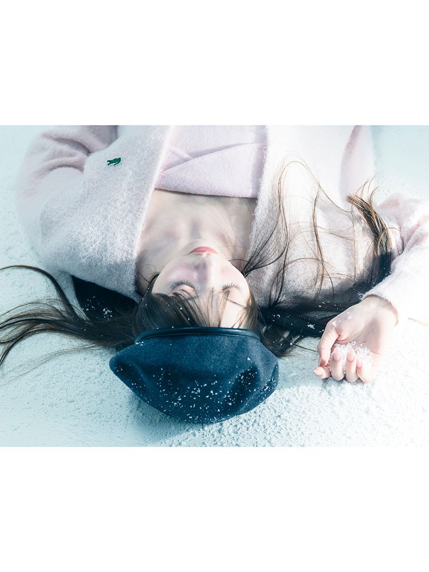 SNIDEL「LACOSTE/ラメニットカーディガン」|カーディガン|